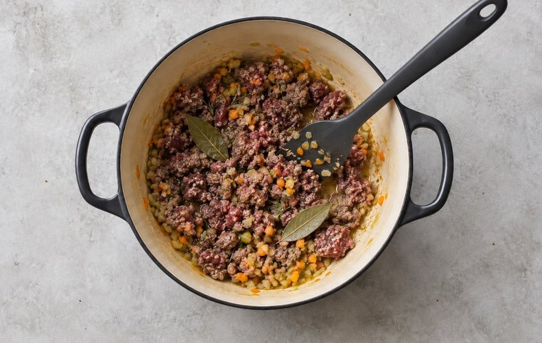 Pappardelle con ragú de jabalí: paso 2