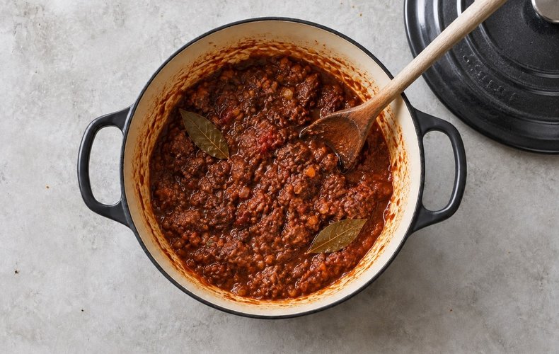 Pappardelle con ragú de jabalí: paso 3