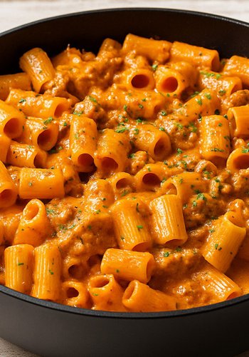Receta Pasta alla carcerata (con salchicha y nata)