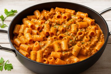 Receta Pasta alla carcerata (con salchicha y nata)