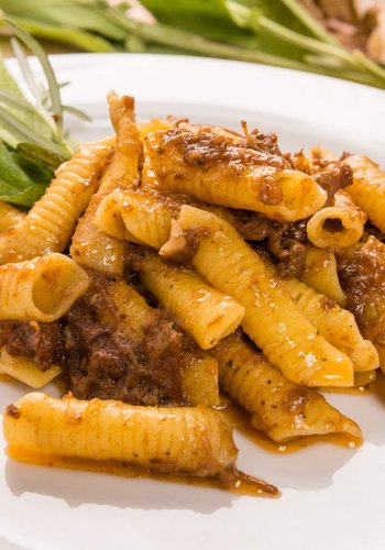 Receta Pasta con estofado de ternera