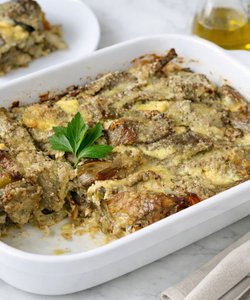 Receta Pastel de alcachofas al horno