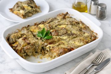 Receta Pastel de alcachofas al horno
