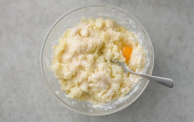 Pastel de coliflor al horno: paso 2