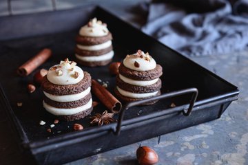 Receta Pastelitos de crema y chocolate fáciles y rápidos