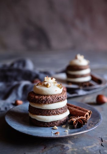 Receta Pastelitos de crema y chocolate fáciles y rápidos