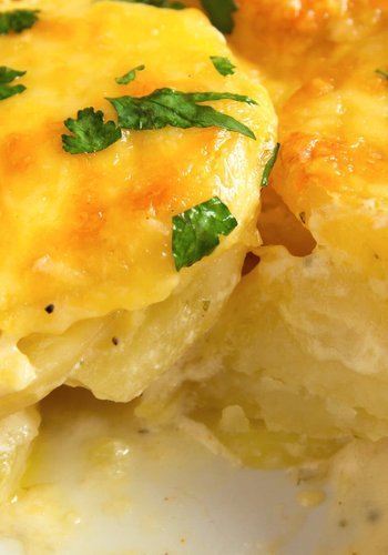 Receta Patatas cremosas con queso