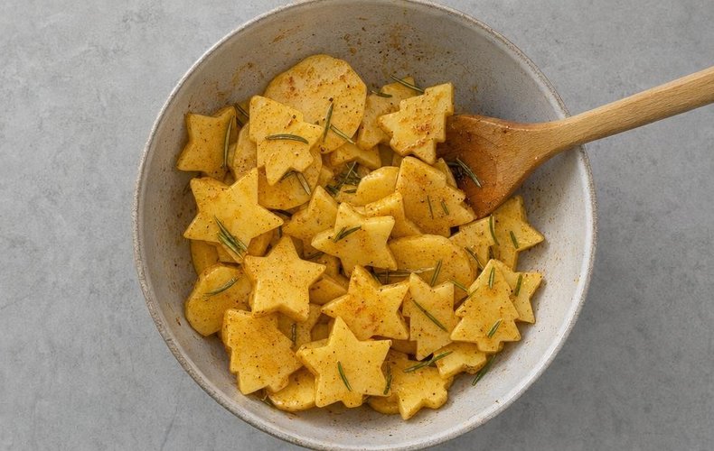 Patatas de Navidad: paso 2
