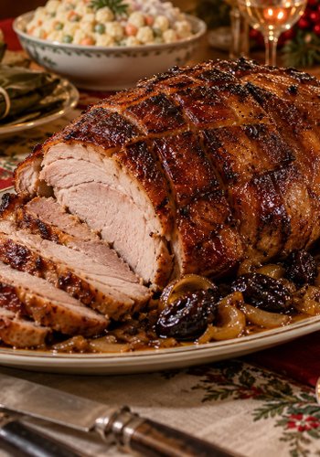 Receta Pernil navideño