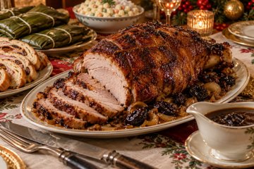 Receta Pernil navideño