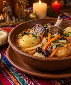 Receta Picana navideña boliviana