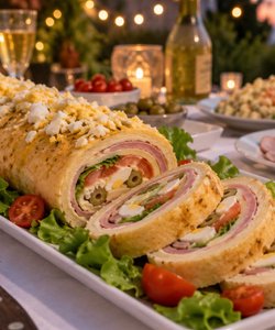 Receta Pionono salado