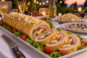 Receta Pionono salado