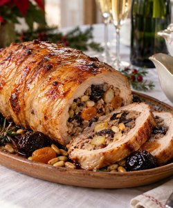 Receta Pollo relleno a la catalana