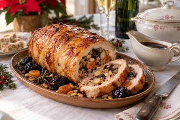 Receta Pollo relleno a la catalana