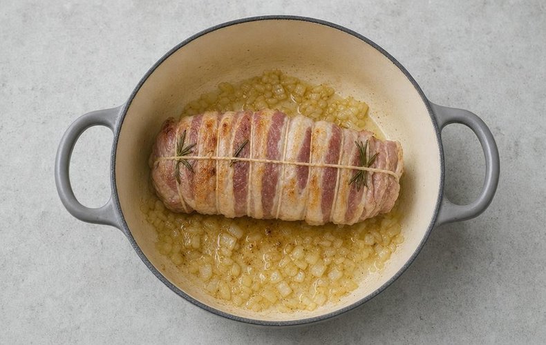 Asado de ternera a la nata: paso 3