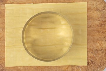 Receta de cestitas de lasaña: preparación 1