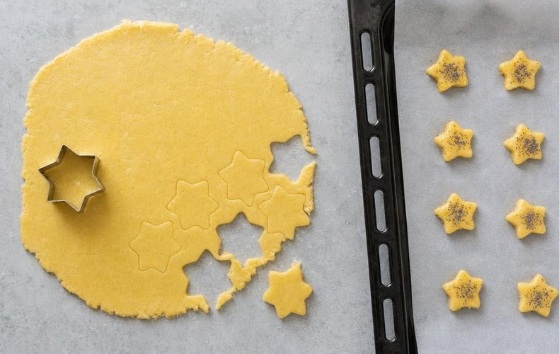 Galletas saladas de Navidad: paso 5