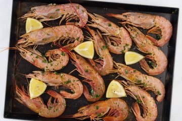 Preparación de los langostinos al horno, foto 5
