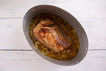 Preparación del lomo de cerdo con boletus, foto 6