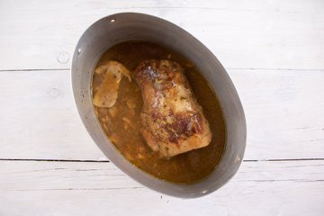 Preparación del lomo de cerdo con boletus, foto 8