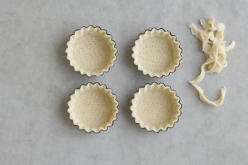 Mini tartas saladas de hojaldre con calabaza y gorgonzola: paso 3