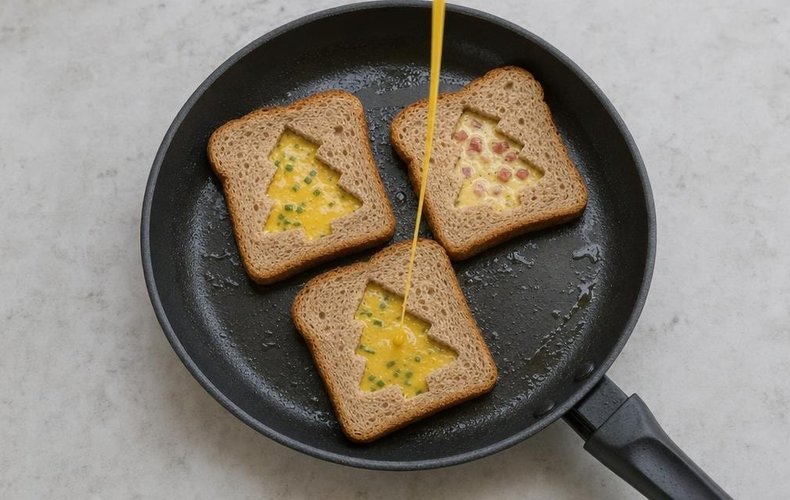 Pan de molde con tortilla: paso 5