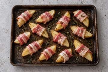 Patatas al horno con panceta: paso 3