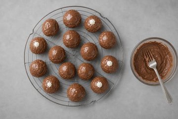 Profiteroles de chocolate: paso 9