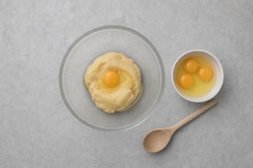 Profiteroles de chocolate: paso 2