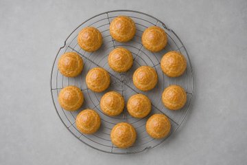 Profiteroles de chocolate: paso 6