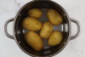 Preparación del puré de patatas, foto 1