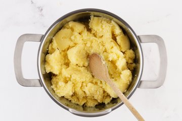 Preparación del puré de patatas, foto 6
