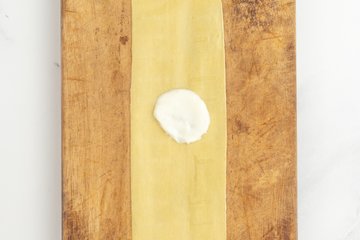 Preparación de los saquitos de lasaña con ricotta y espinacas 4