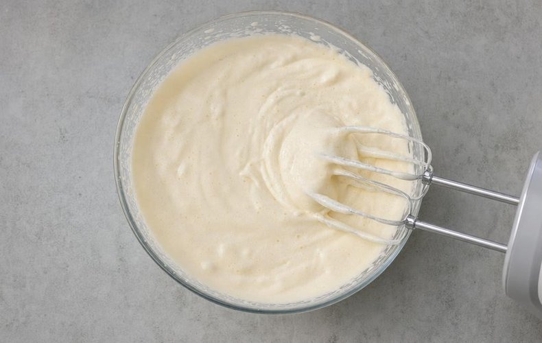 Tronco de Navidad de Nutella y mascarpone: paso 1