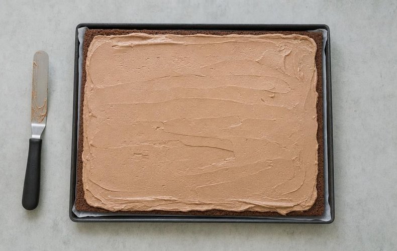 Tronco de Navidad de Nutella y mascarpone: paso 7