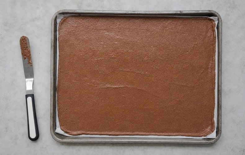 Tronco de Navidad de tiramisú y Nutella: paso 3