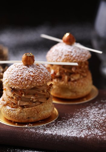 Receta Profiteroles de avellana