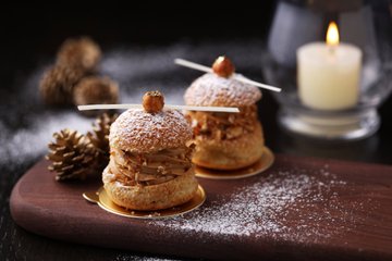 Receta Profiteroles de avellana