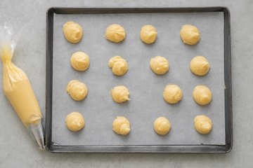 Profiteroles salados caseros: paso 2