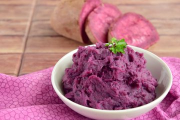 Receta Puré de patatas moradas