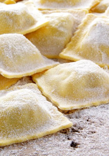 Receta Raviolis de gambas y limón
