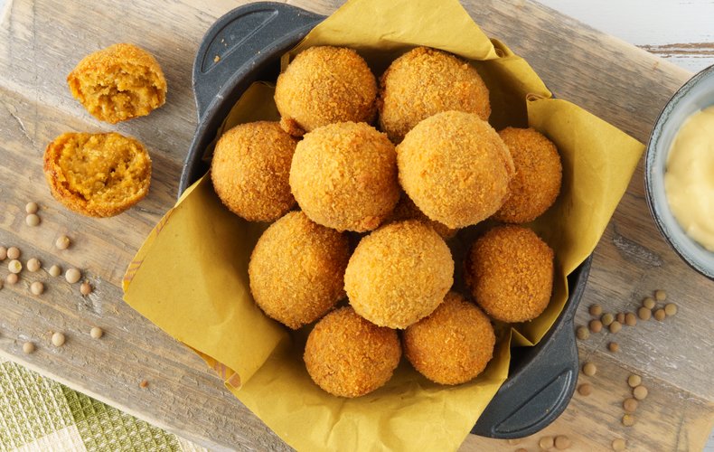 Receta de albóndigas de lentejas