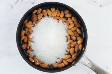 Preparación de las almendras garrapiñadas 2