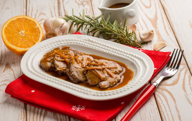 Receta del asado a la naranja