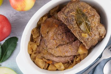 Receta Asado de ternera con manzanas