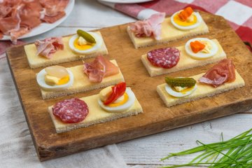 Receta Canapés de Navidad