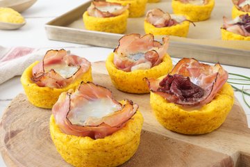Receta Cestitas de polenta