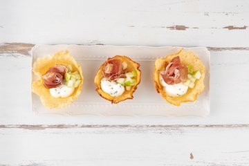 Receta de cestitas de parmesano y speck: preparación 3