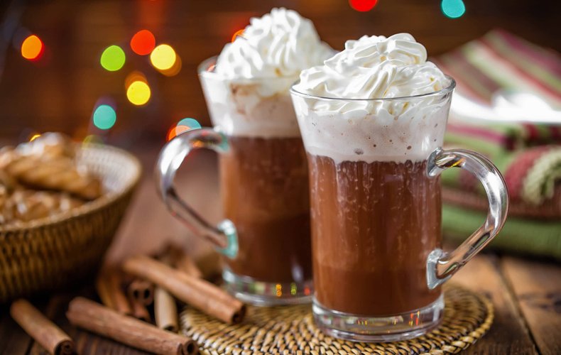 Chocolate caliente con vainilla casero